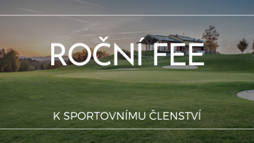 Roční green fee pro sportovního člena 2025