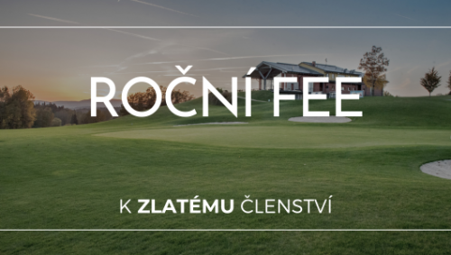 Roční green fee pro zlatého člena 2025