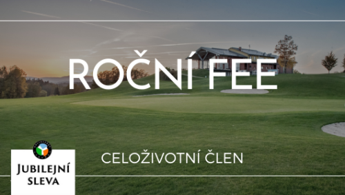 Roční green fee pro celoživotního člena 2026